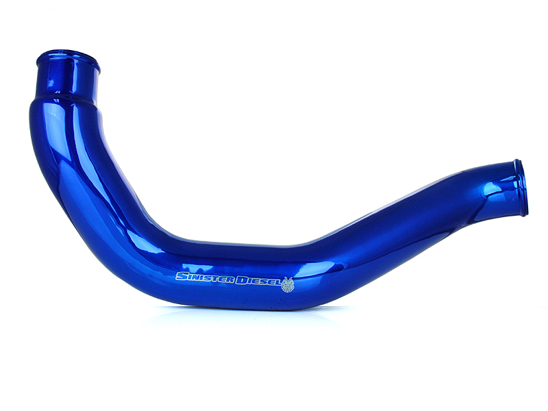 Ford F-350 Intercooler Pipe - Hot Side - Sinister Diesel - Sinister Blue - `03-`07 Ford F-350 Intercooler Pipe - Hot Side - Sinister Diesel - Sinister Blue - `03-`07
